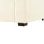Chaise longue à usage domestique - Tissu doux et chaise longue de couleur beige au design moderne