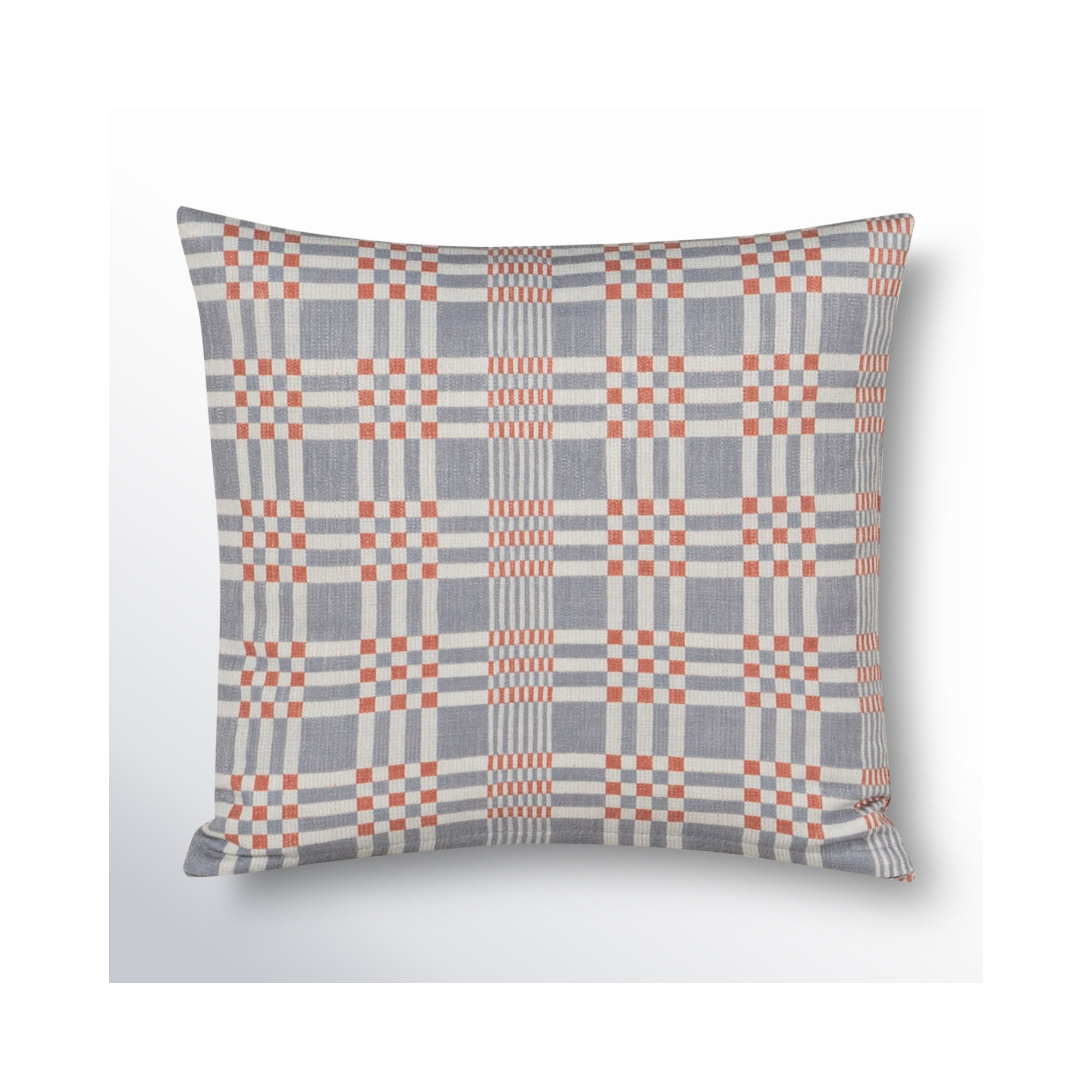 Modular Print Accent Pillow, Square 18", Polyester, Blue