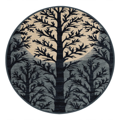 Machine Washable Nature Gray Area Rug