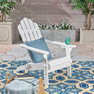 Classic Foldable Acacia Wood Outdoor Adirondack Chair