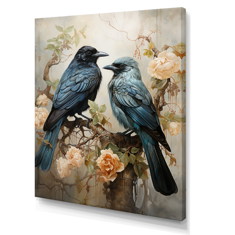 Kelvon Crow Serenity And Force II sur toile, H 20 po x l 12 po, Toile tendue