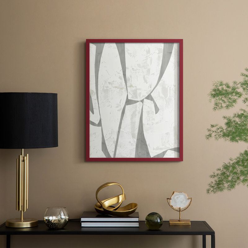 Stone Stone II, reproduction encadrée - bois massif, H 21 po x l 17 po, Rouge