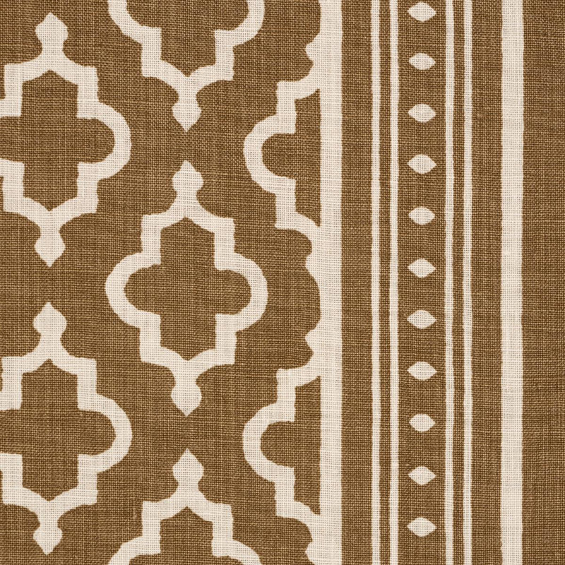 Schumacher X Veere Grenney Jake Fabric, Cinnamon