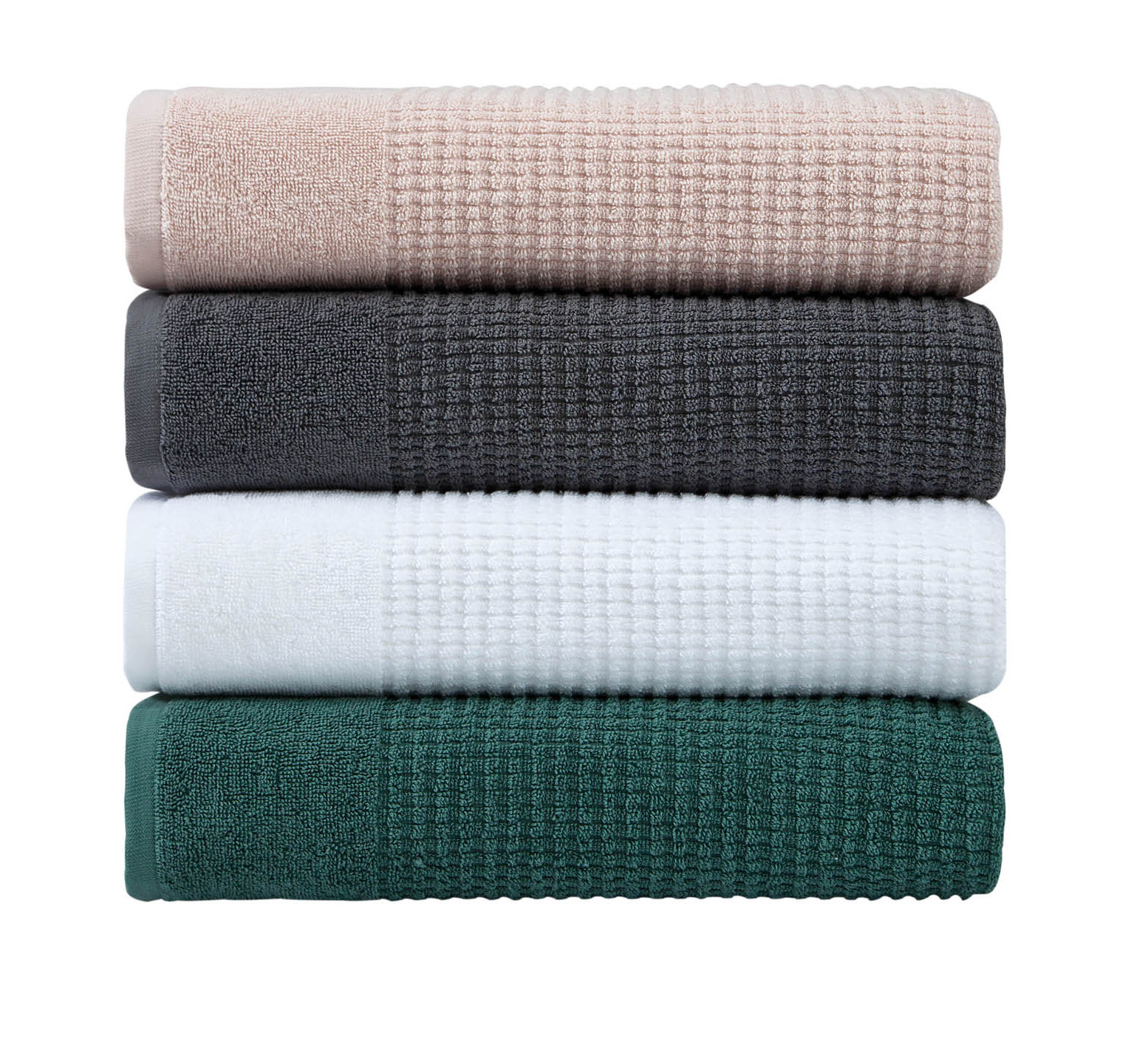 Earline Turkish Cotton Midweight Bath Towel, White