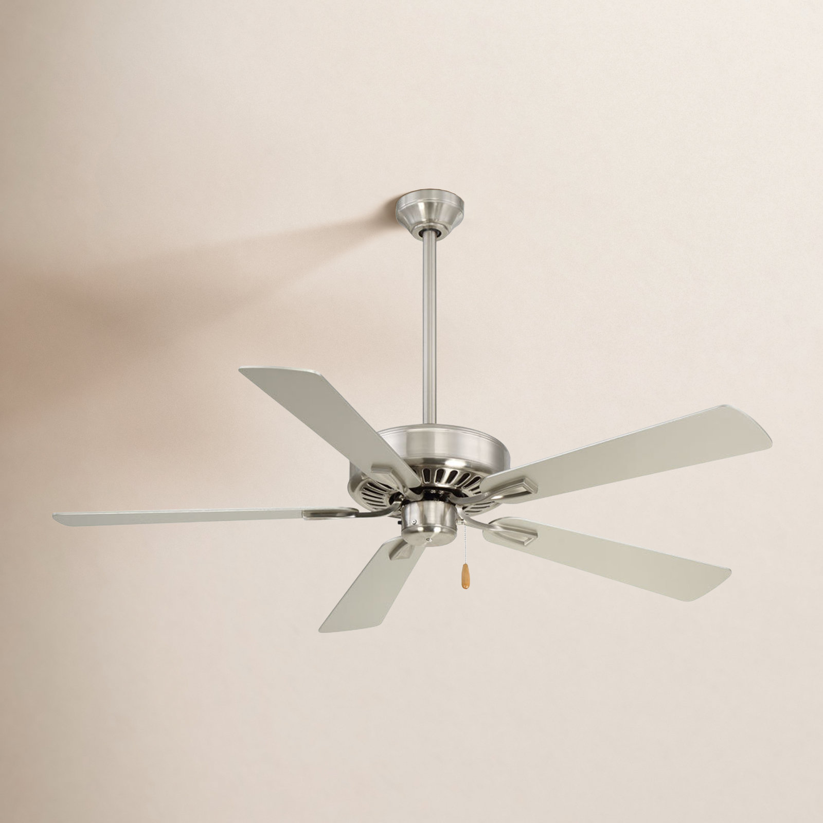 Contractor 52" Ceiling Fan, Brushed Nickel with Silver Blade