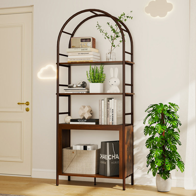 72" Arched Bookshelf