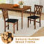 Chaises de cuisine pliantes avec structure rembourrée en bois d'hévéa et cuir PVC-1060256117-1060256119-1060256118