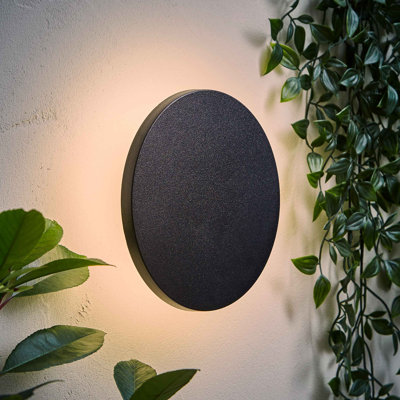 Sudais Matte Black 5.8cm H Integrated LED Outdoor Sconce