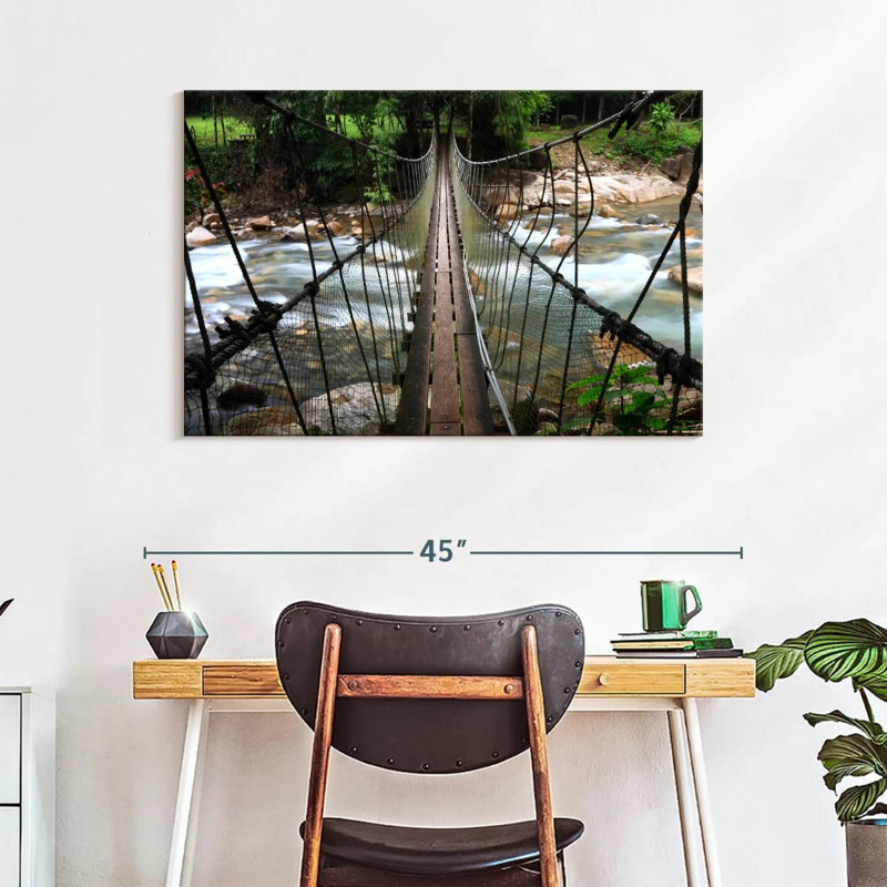 Lilie Steep Rope Bridge, 26" H x 39" W