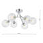 Analin Glass Semi Flush Mount