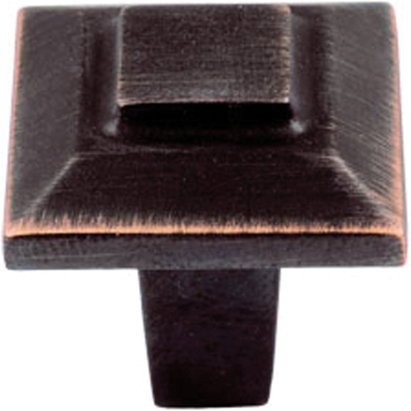 Trocadero 1" Length Square Knob, Venetian Bronze