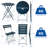 Kashayla 3-Piece Bistro Set with Foldable Table and Chairs-72108087