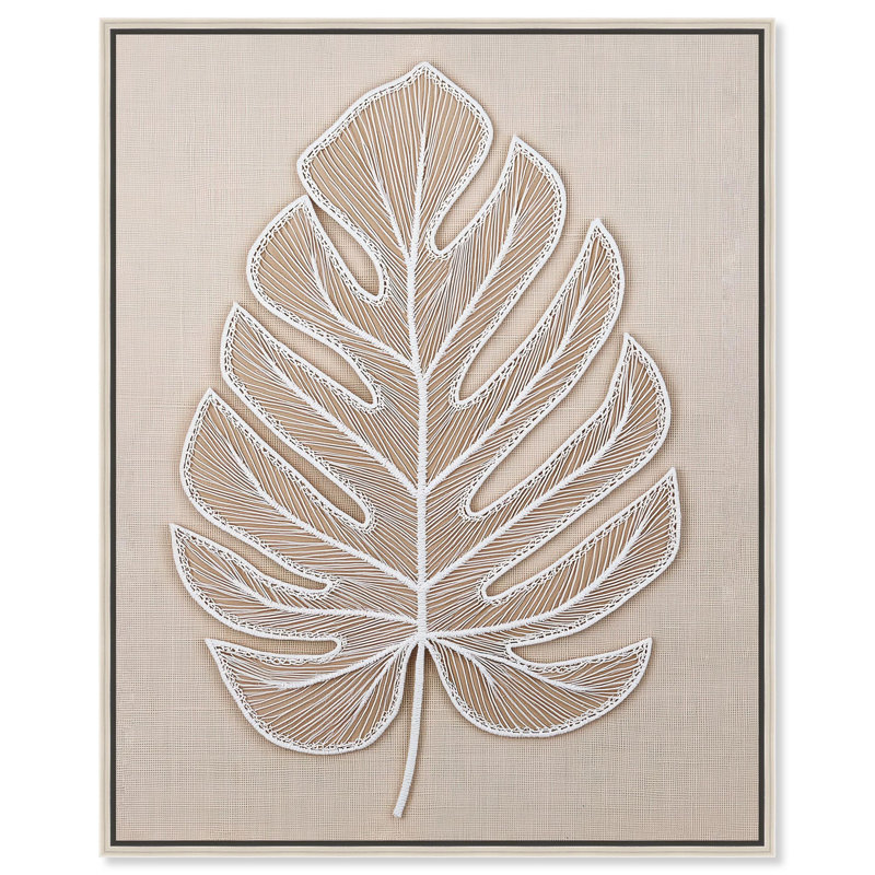 Toile de lin II, art côtier élégant par Art Remedy, H 25 po x l 21 po, Cadre argenté