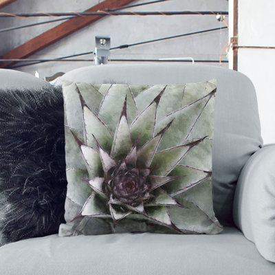 The Succulent Plant Scatter Cushion with Filling