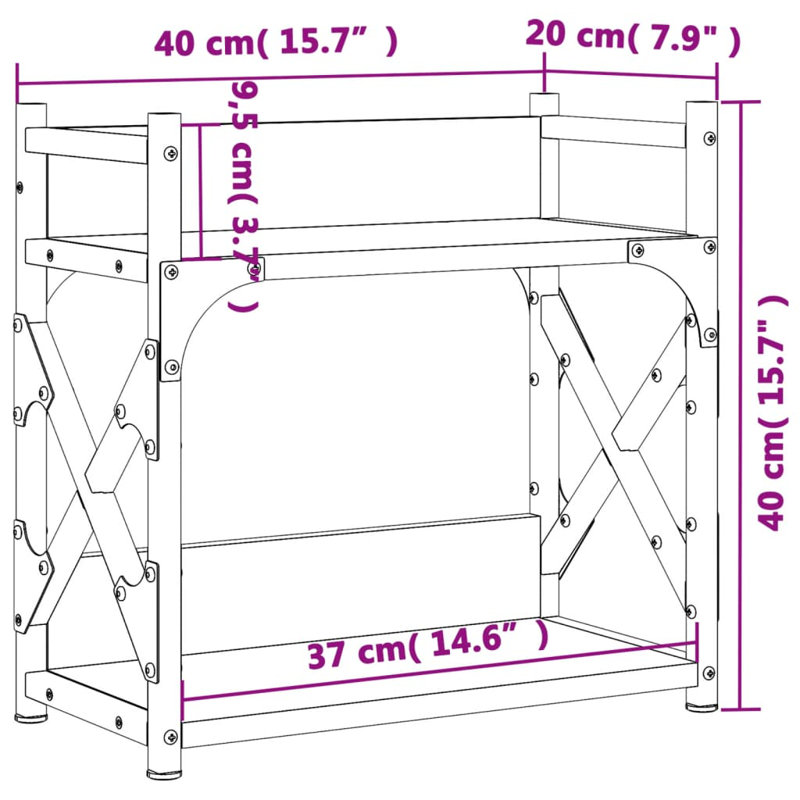 Canion Monitor Stand, Grey Sonoma