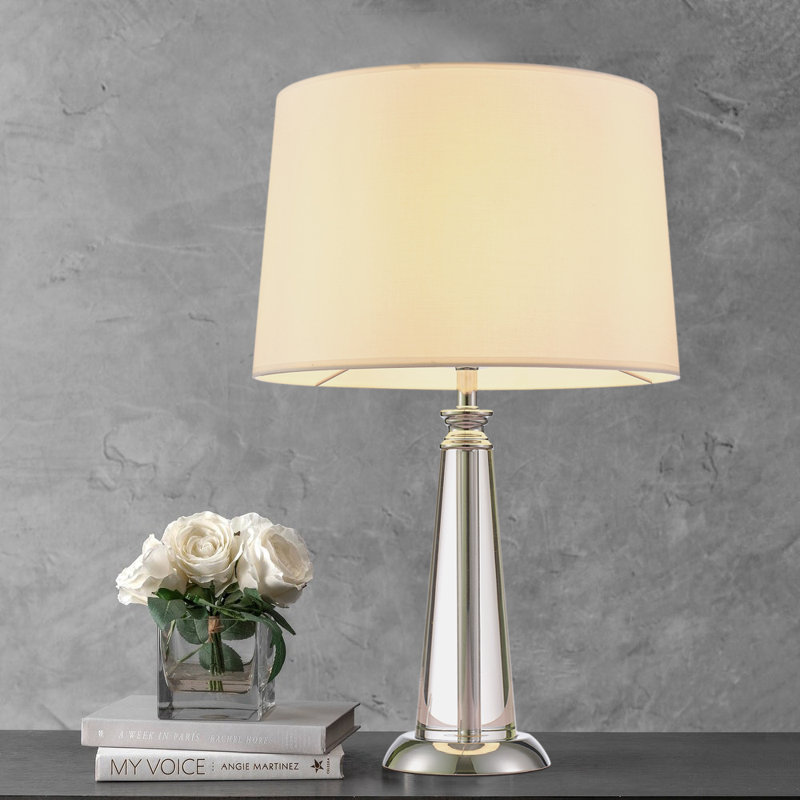 Lampe de table Canova Lucite & Silver