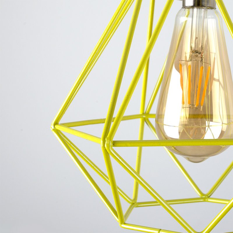 20 cm H Novelty Pendant Shade ( Screw On ), Yellow
