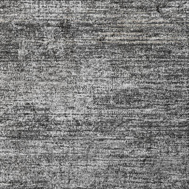 Tapis à poils longs lavable à la machine de qualité supérieure Dream, Gris, Rond 8 pi