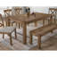 Banc de salle à manger 48 "en bois de grève, banc d'entrée de salle à manger, chêne naturel