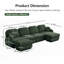 Canapé surdimensionné en chenille en U avec repose-pieds mobile, assise profonde, assemblage facile-1141092436-1141092430