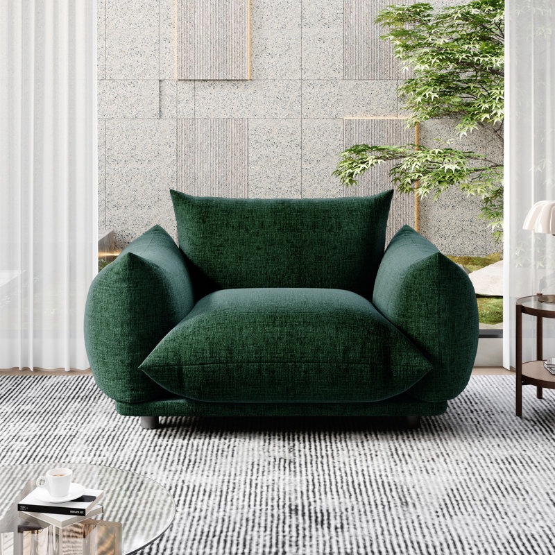 Canapé rembourré, fauteuil modulaire modulaire avec canapé, canapé simple pour le salon, Vert