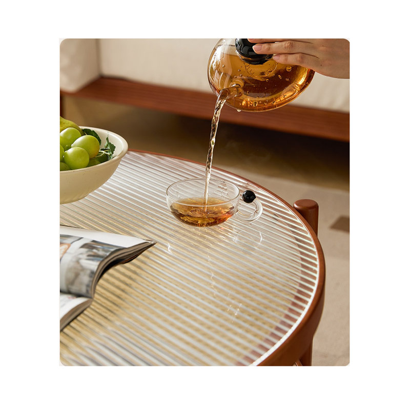Combinaison de table basse et de meuble télé de style rétro