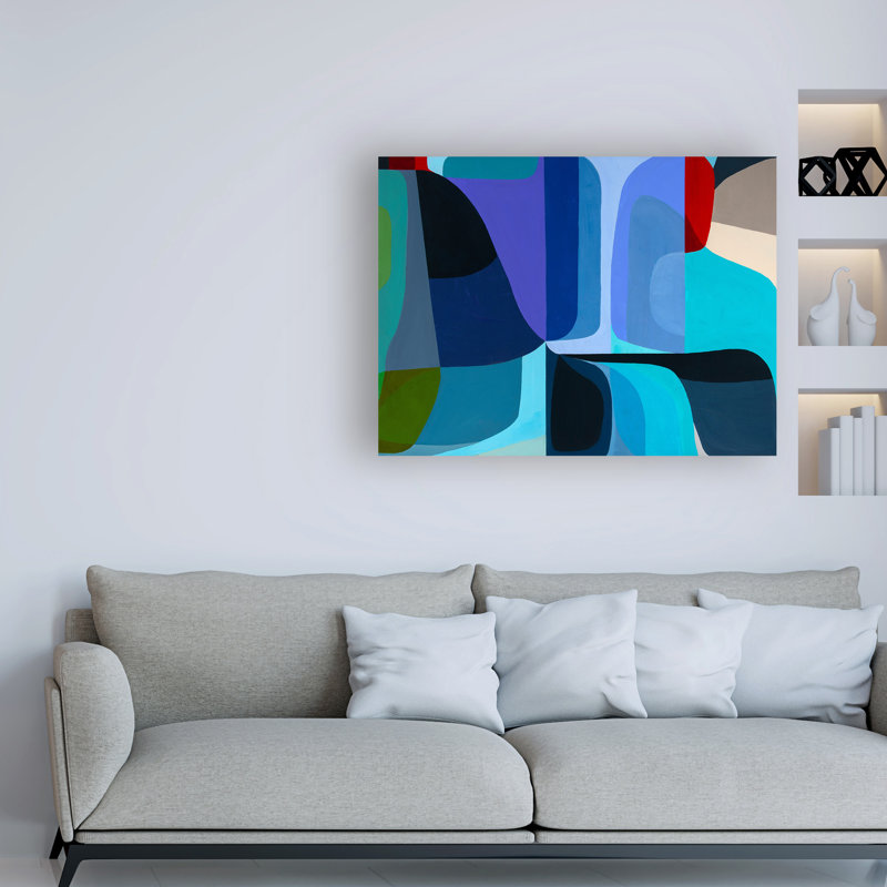 « Fusion Waters » par Marion Griese-impression d’art graphique sur toile tendue, H 18 po x l 24 po x P 2 po