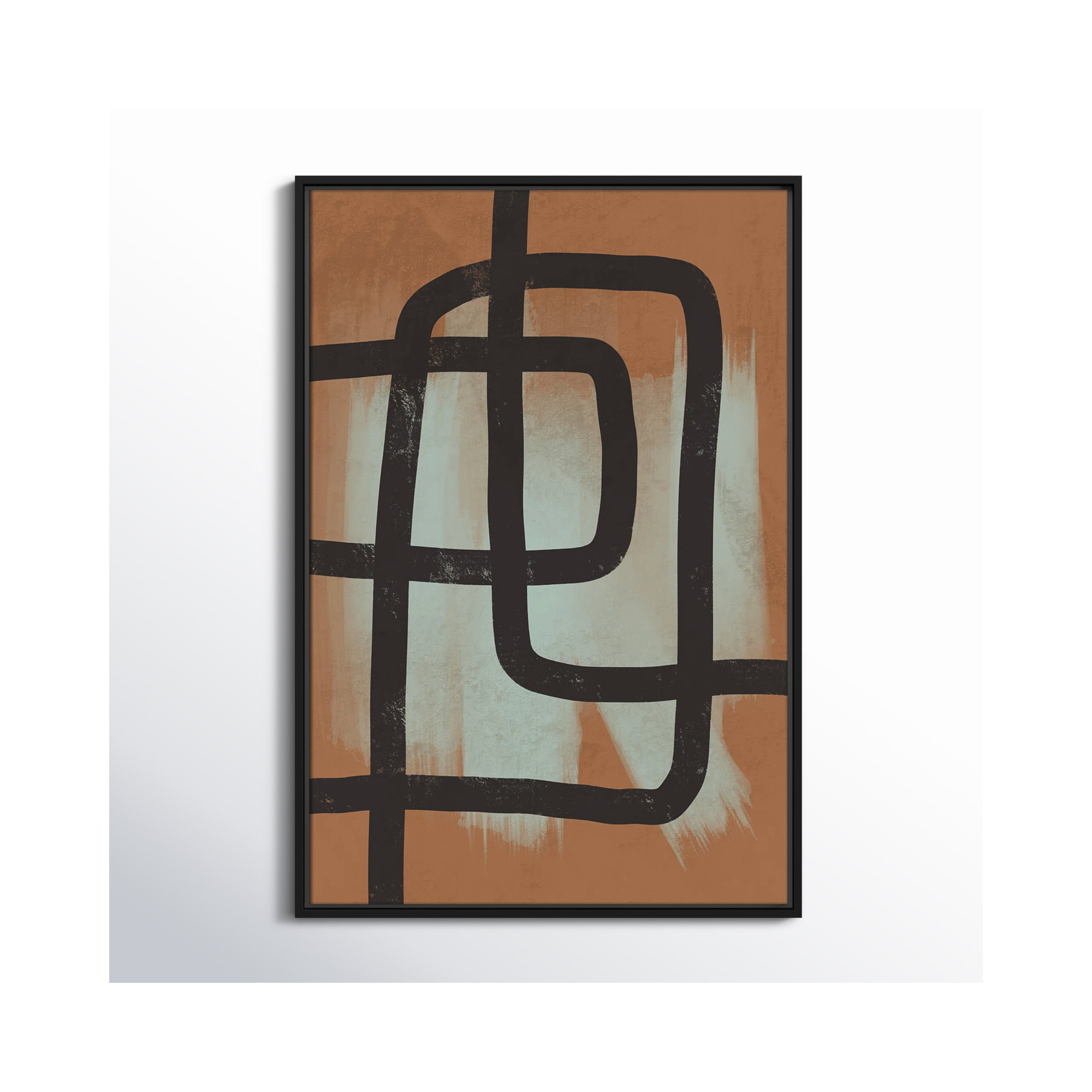 Many Paths Taken 2, Black, 37.5" H x 25.5" W x 2" D