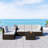 5-Person Modular Patio Conversation Set with Cushions-800370977-800370978