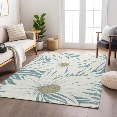 Tapis floral intérieur / extérieur lavable à la machine Oliveras ACN2263