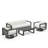 Rugiatu 4 Piece Sofa Set With Swivel-764950648-764950651