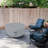 LAUREAN Heavy-Duty Outdoor Round Fire Pit Cover, Patio Durable & UV Resistant Waterproof AEGEAN Fire Table Cover-1545559405-1545559399