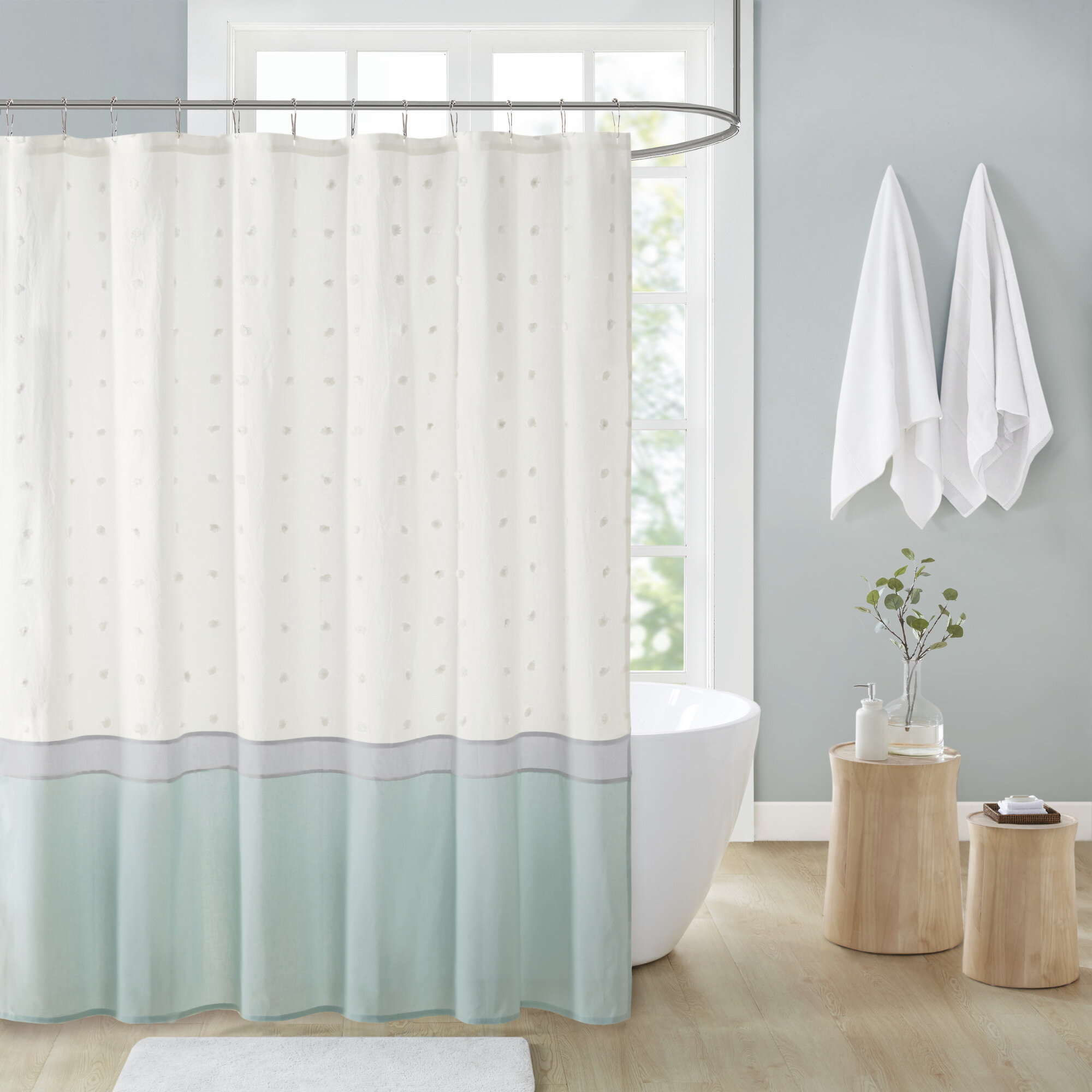 Latitude Run® 100 Cotton Single Shower Curtain And Reviews Wayfair Canada 6012