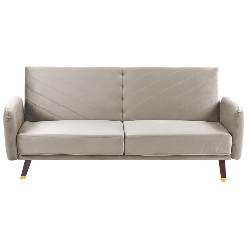 Sinead 3 Seater Velvet Sleeper, Taupe