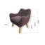Fauteuil de 19,29 po de large Ginther-2027326444