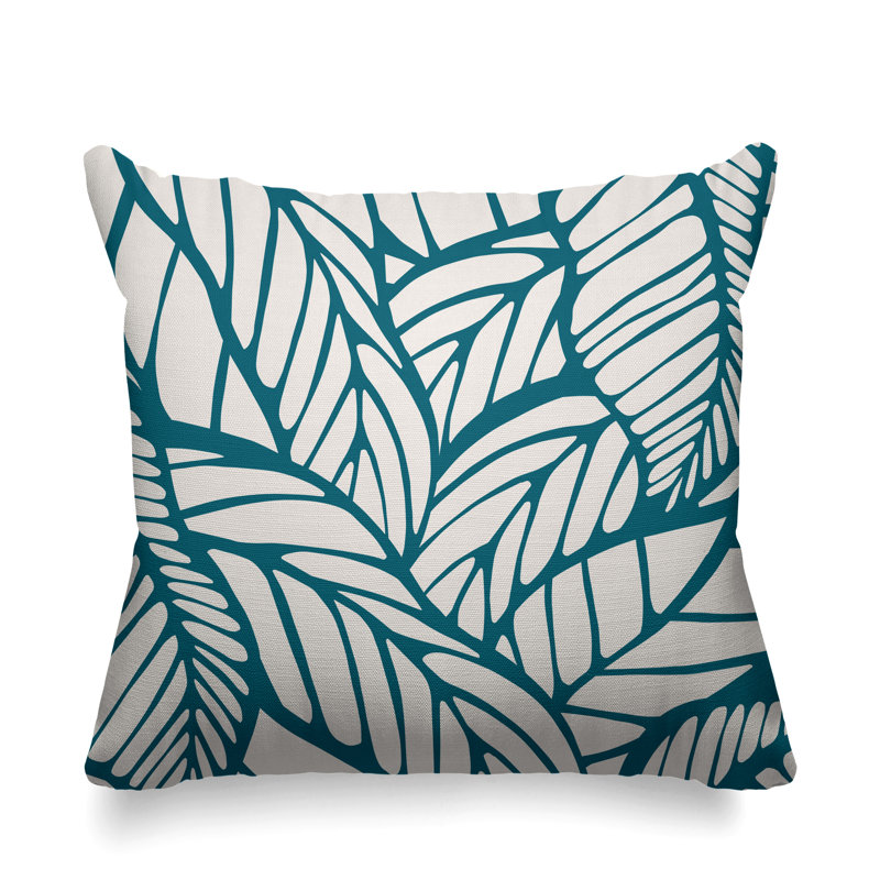 Housse et insert de coussin extérieur d'extérieur, H 17 po x l 17 po, Émeraude