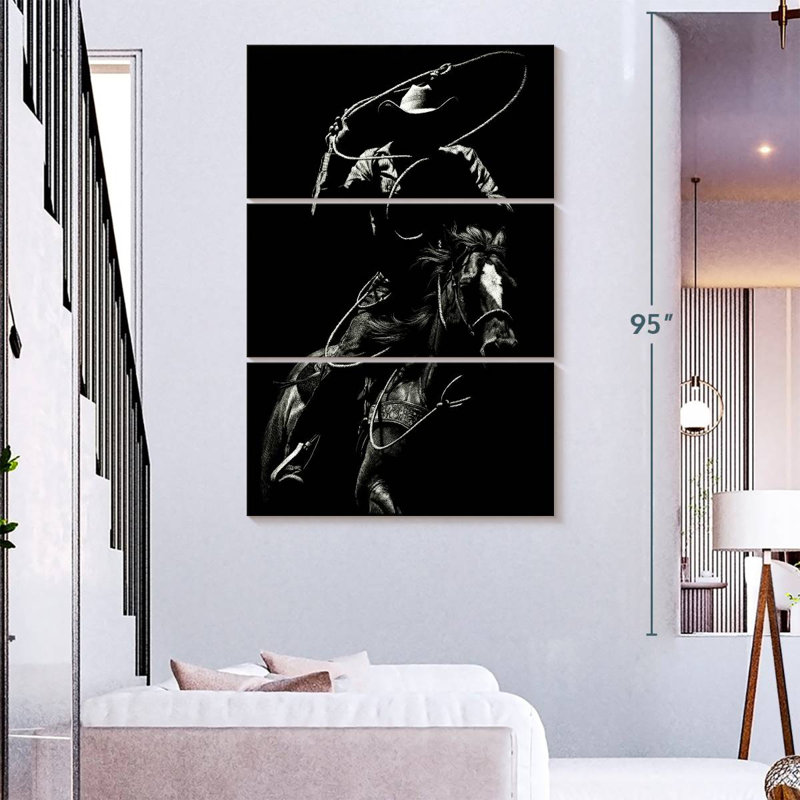 Mehar Scratchboard Rodeo VII, H 74 po x l 48 po