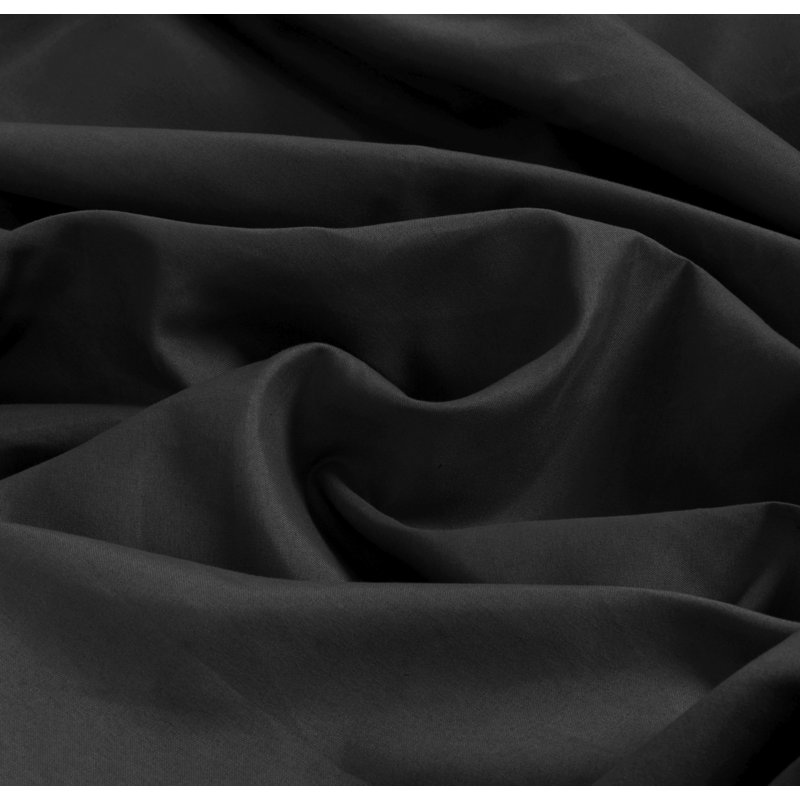 Kirke Flannel Fitted Sheet, Black, Single (3')