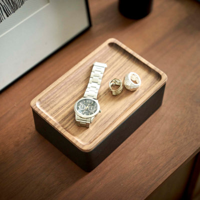 Yamazaki Home Accessory Box, Polystone, Lid