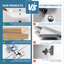 Meuble-lavabo simple 23,62 po avec dessus de meuble-lavabo Dharach