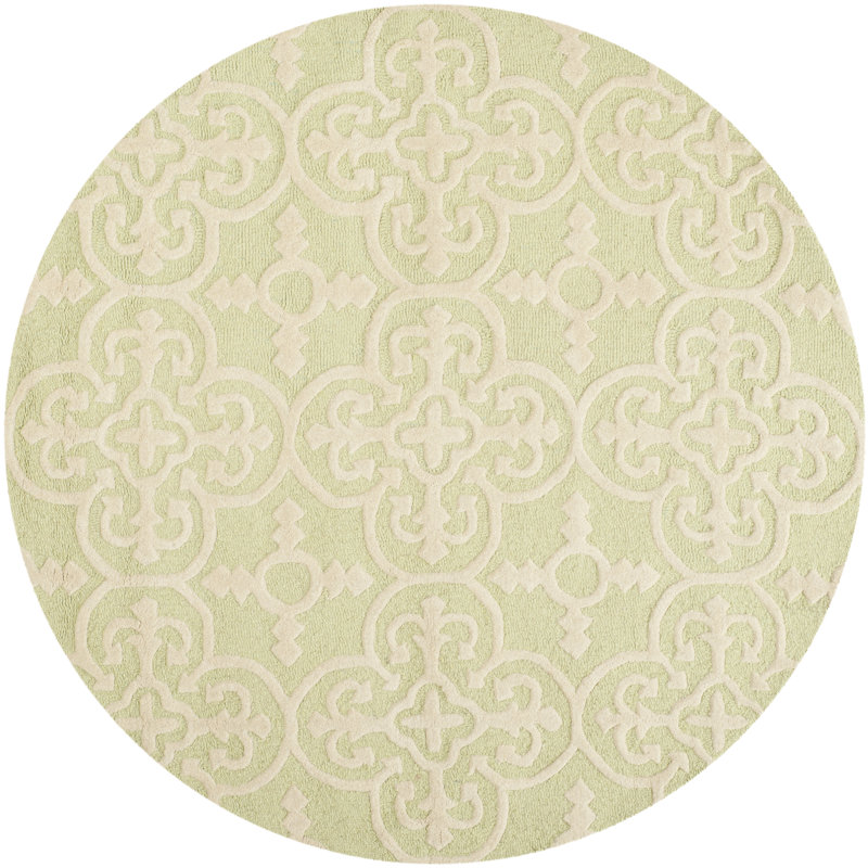 Cambridge Hand Tufted Wool Oriental Rug, Round 6'