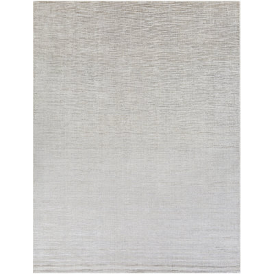 Tapis gris fait à la main Elba