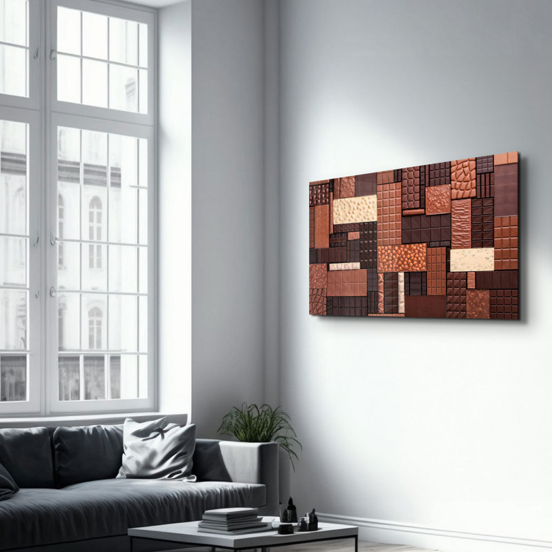 Élégante peinture murale en verre trempé de 13,8 po x 21,7 po | 100% verre trempé, épaisseur: 0,16 pouce | Imprimé UV pour des couleurs éclatantes | Parfait pour la décoration intérieure, le salon et les espaces de bureau