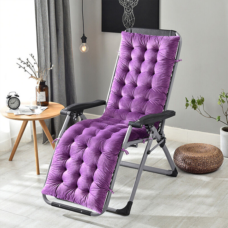 1 - Piece Outdoor Seat/Back Cushion, Purple, 63"W x 20"D