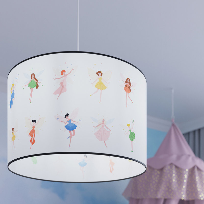 1 - Light White Pendant, 28cm H x 33cm W x 33cm D