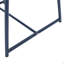 Ensemble de conversation d'extérieur 3 pièces avec cadre en fer - 2 chaises en filet et 1 table d'appoint, bleu marine Matter-255937959