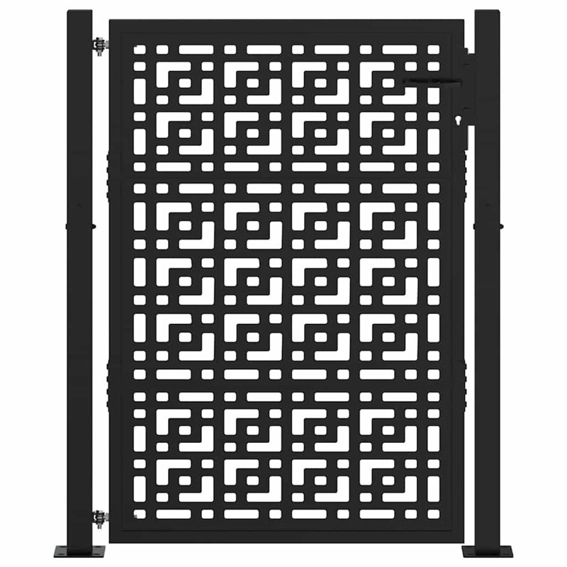 Weathering Steel Gate, 105 x 130 cm, Black