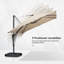 304cm Lighted Cantilever Parasol-1130303122