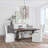 Caleb 78" Dining Table Distressed Brown-122857763-122857950