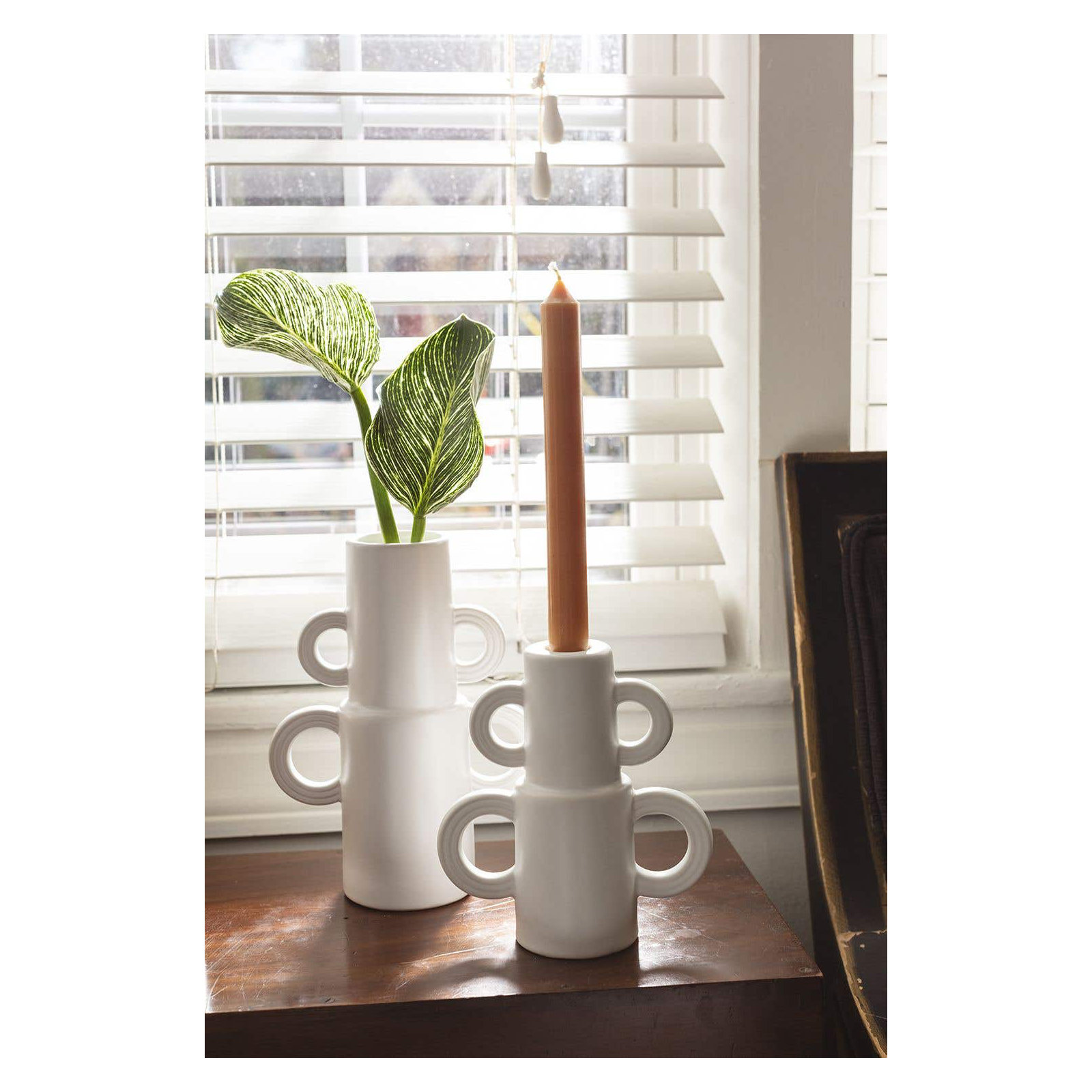 6" Ceramic Candlestick Holder